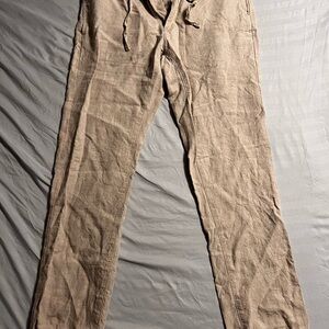 Black Brown 1826 Men's Linen Pants